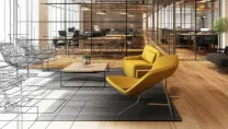 Interior Office Design CAD Example