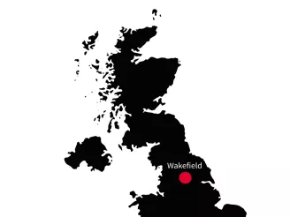 UK Map Wakefield