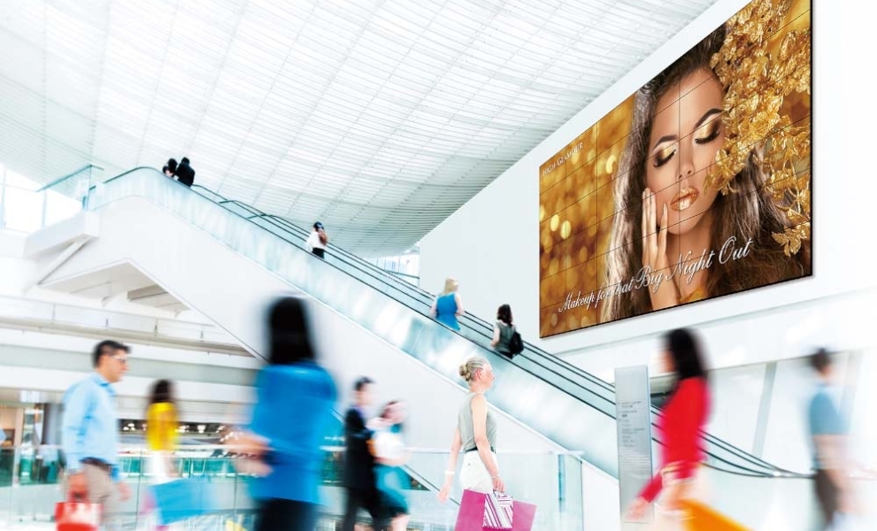 Video wall in shopping mall-Audiovisual-Product